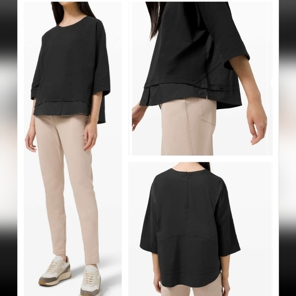 Lululemon Live to Layer Shirt Black Size 2.. - Picture 1 of 11